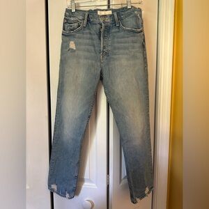 Mother Superior The Tomcat jeans, size 28, medium wash (true confessions)